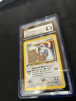 Pokemon Neo Genesis Lugia Holo Card 9/111 First Edition CGC 8.5 REGRADEABLE - Image 2
