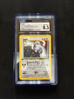 Pokemon Neo Genesis Lugia Holo Card 9/111 First Edition CGC 8.5 REGRADEABLE - Image 3