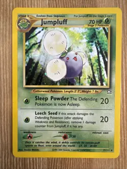 Jumpluff - 7/111 - Pokemon Neo Genesis Unlimited Holo Rare Card WOTC MP - Image 1