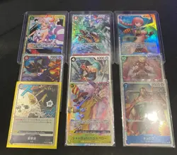 One Piece TCG Card Lot - 9 Cards - Japanese - Waifu - Image 1