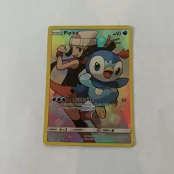 Pokemon TCG Piplup Holo Secret Rare Card Cosmic Eclipse 239/236 - Image 1