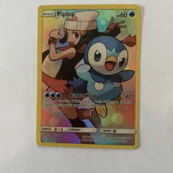 Pokemon TCG Piplup Holo Secret Rare Card Cosmic Eclipse 239/236 - Image 4