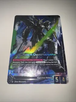 Gundam Deathscythe LR+ (Alt Art) GD01-025 Gundam Card Game TCG - Image 4