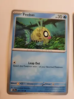 Pokemon TCG Surging Sparks Feebas Card 041/191 NM Condition Set Of 2 Cards - Image 2