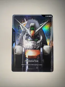 GUNDAM TCG CARD GAME GD01 / R-007 C+ DUEL GUNDAM - RESOURCE - FOIL - Image 1
