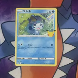 Pokemon Card Sobble 24/25 Non Holo Mcdonalds 25th Anniversary NM - Image 1