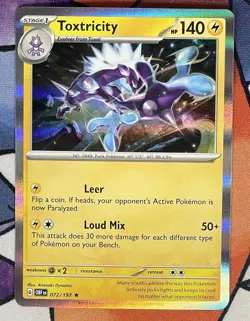 HOLO Toxtricity 072/197 NM / M - Obsidian Flames Scarlet Violet Pokemon Card - Image 1