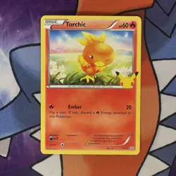 Pokemon Card Torchic 11/25 Non Holo Mcdonalds 25th Anniversary LP - Image 1