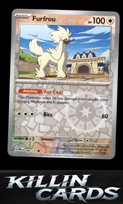 Reverse Holofoil Furfrou 088/131 Pokemon Common SV: Prismatic Evolutions Card NM - Image 1