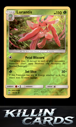 Reverse Holofoil Lurantis 16/236 Pokemon Uncommon SM - Unified Minds Card NM - Image 1
