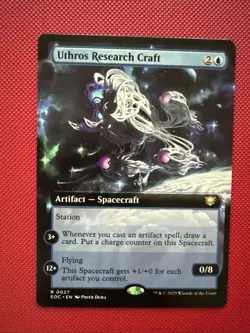 MTG Commander EOE EXTENDED ART R Uthros Research Craft #0027 - Image 1