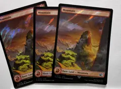 X3 Mountain Full Art FFVI FIN 0575 MTG Final Fantasy Eng Foil - Image 1