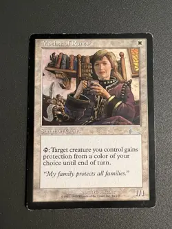 MTG Magic the Gathering English Mother of Runes 1999 Urza's Legacy HP (Poor) - Image 1