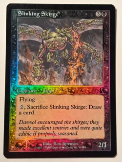 1X Slinking Skirge 1999 Urza's Destiny FOIL Black Common Creature MTG - Image 1