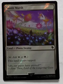Sunlit Marsh (Surge Foil) #431 (NM) Final Fantasy FIC Magic MTG - Image 1