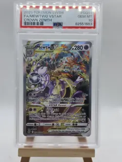 PSA 10 - Mewtwo VSTAR GG44/GG70 - Pokemon Crown Zenith Galarian Gallery - Image 1