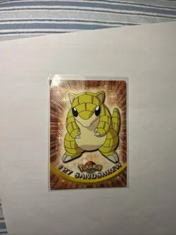 Sandshrew #27 Blue Logo 1st print - 1999 Pokemon Topps TV Animation Series 1 - Image 1