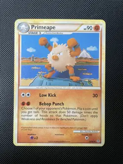 Pokemon - Primeape 22/95 - HGSS Unleashed - Non Holo Rare - LP - Image 1