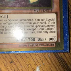 Gold Gadget - MVP1-ENS18 - Secret Rare - 1st Edition - M / NM - YuGiOh! - Image 3