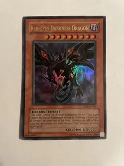 Yugioh Red-Eyes Darkness Dragon SD1-EN001 Ultra Rare - LP - Image 1