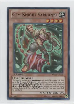 Gem-Knight Sardonyx 1st Ed. YuGiOh Hidden Arsenal 7: Knight of Stars 0e1 - Image 1