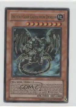 Ancient Gear Gadjiltron Dragon 1st Ed. YuGiOh Machine Re-Volt Structure Deck 3f3 - Image 1
