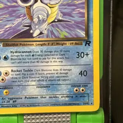 Pokemon TCG Dark Blastoise 1st Edition Team Rocket Regular Rare Card 20/82 - Image 5