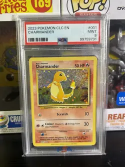 Charmander 001/034 Trading Card Game Classic Holo Graded PSA 9 - Image 1
