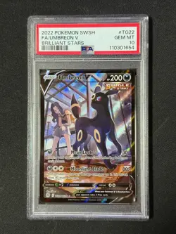 PSA 10 Pokemon Card Umbreon V FA #TG22 Sword & Shield Brilliant Stars - Image 1