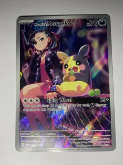 Marnie's Morpeko - SVP206 Full Art Black Star Promo Pokemon Card - Image 3
