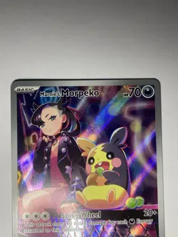 Marnie's Morpeko - SVP206 Full Art Black Star Promo Pokemon Card - Image 4