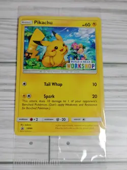 Build a Bear Pokemon Card Pikachu SM86 Promo Trading Card TCG SEALED - Image 1