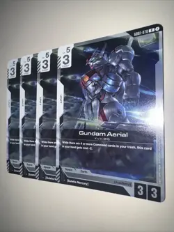 GD01-070 R X4 Playset Gundam Aerial English TCG CCG Card Game - Image 3