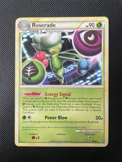 Pokemon Card - Roserade 23/95 - Non Holo Rare - Unleashed - HGSS - Image 1