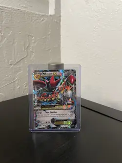 Pokemon Mega-M Scizor EX TCG 77/122 XY Breakpoint Holo Ultra Rare Card - Image 1
