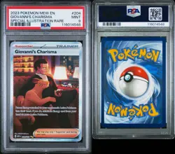 Pokemon Card Giovanni's Charisma 204/165 Special Art Rare SAR 151 PSA 9 - Image 3