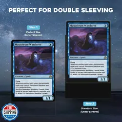 Katomula 1200CT Perfect Fit Inner Sleeves for Double Sleeving, Clear Card Sle - Image 3