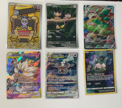 pokemon card lot snorlax vmax, solgaleo & lunala gx and 4 others - Image 1