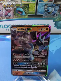 Lucario GX - SM100 - Pokemon Sun & Moon Promo Ultra Rare Card LP - Image 1