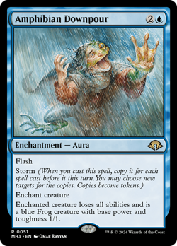 Amphibian Downpour Modern Horizons 3 PLD Rare MAGIC THE GATHERING CARD ABUGames - Image 1