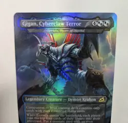 MTG Gigan, Cyberclaw Terror *FOIL* Ikoria: Lair of Behemoths 384 NM - Image 3