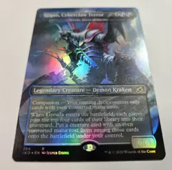 MTG Gigan, Cyberclaw Terror *FOIL* Ikoria: Lair of Behemoths 384 NM - Image 4