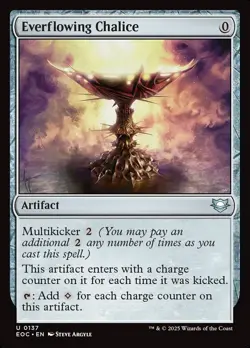 MTG Commander EOE U Everflowing Chalice #0137 PLAYSET 4X X4 - Image 1