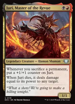 MTG Commander EOE U Juri, Master of the Revue #0119 PLAYSET 4X X4 - Image 1