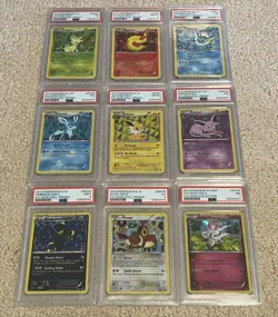 2013 POKEMON UMBREON BW93 BLACK STAR PROMO PSA 9 FULL SYLVEON COLLECTION SET - Image 2