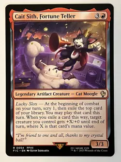 Cait Sith Fortune Teller Commander Final Fantasy Non-Foil Regular MTG - Image 1