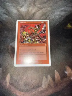 MTG Bedlam 7th Edition NM Red Enchantment No Blocking Goblin Chaos Rare - Image 1