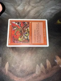 MTG Bedlam 7th Edition NM Red Enchantment No Blocking Goblin Chaos Rare - Image 2