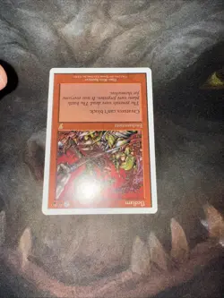 MTG Bedlam 7th Edition NM Red Enchantment No Blocking Goblin Chaos Rare - Image 3