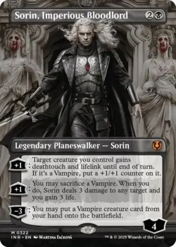 MTG English Sorin, Imperious Bloodlord (Borderless) NM Foil Innistrad Remastered - Image 1